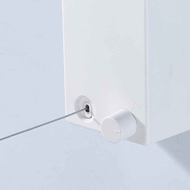 4.2m Clothes Drying Laundry Line Retractable Stainless Steel Punch Free