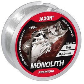 Jaxon Monolith Premium Fishing Line 150 m / 0.10 mm - 0.35 mm Spool Single Line Monofilament Top, transparent