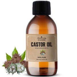 Castor Oil for Hair Growth - Pure Castor Oil for Skin, Castor Oil for Eyelashes - Cold Pressed Hexane Free - Ideal for Eyelashes & Hair - 100% Natural, Pure Castor Oil for Eyebrows 250ml