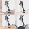  4-Pack – Heavy Duty Kickdown Door Stopper Adjustable One-Touch