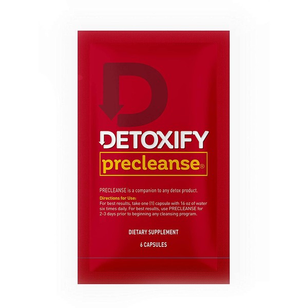 Detoxify – PreCleanse Herbal Supplement – 6 Capsules – Professionally Formulated PreCleanse Herbal Supplement – Perfect Start to Your Cleansing Program
