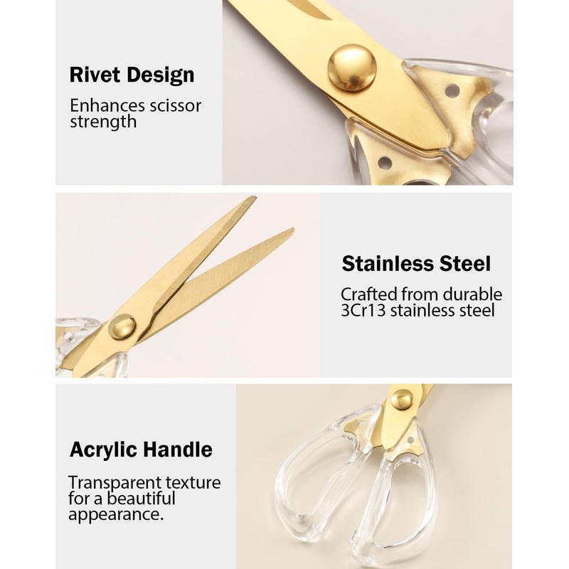Kitchen Shears Scissors&Sharp Scissors, ARCHIKING 8.0inch Cooking Scissor-Meat and Poultry