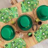 200Pcs St Patrick's Day Party Plates Supplies,Green Shamrock Paper Plates,Napkins,and