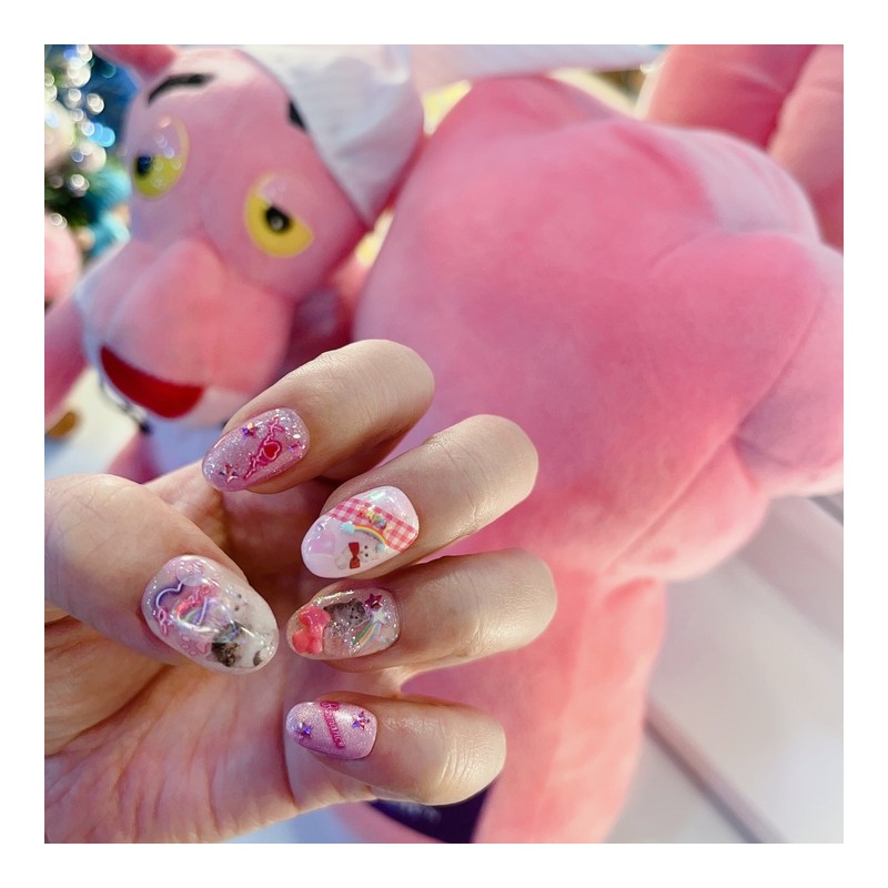 Kitchy NailHandmade Nail Tips - Petit Round / 키치다꾸네일수제네일팁 -