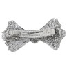 Campanula 327 Silver Lace Ribbon Barrette, Large, 1 Piece, Storage