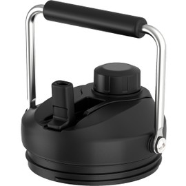 Jmoe USA Improved Jug Lid for Yeti Half Gallon and One Gallon Rambler Jugs | 2 in 1 Replacement Lid | Large Chug Spout and Leakproof Flip Straw | BPA Free Plastic | Includes 4 Straws