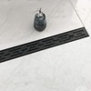 Neodrain 24 in Rectangular Linear Shower Drain with Brickwork Pattern