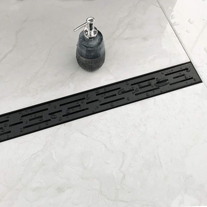 Neodrain 24 in Rectangular Linear Shower Drain with Brickwork Pattern