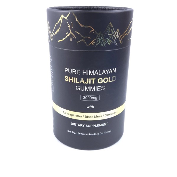 Unbranded Pure Himalayan Shilajit Gold 3000mg 60 Pack Gummies,