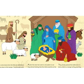 The Story of The Nativity Poster - 52 x 118cm (Approx) - Paper Laminated - School Classroom Christmas Decoration