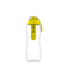 DAFI Water Bottle with Filter 0.3 L Yellow - BPA-Free Water Bottle with Water Filter, Sports Bottle with Filtered Water for Travel, Filter Bottle Outdoor + Activated Carbon Filter Water Bottle