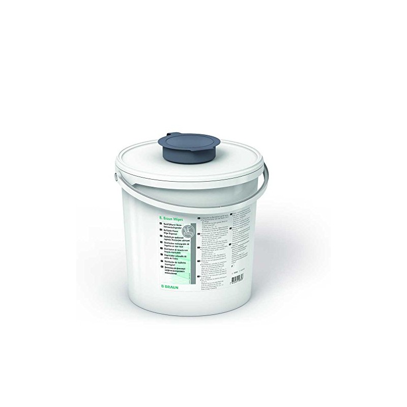 B.Braun WIPES Large Cloth Dispenser with Grey Lid without Fleece