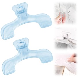 Ukan Clip, Book Clip, 2 Pieces, Book Stopper, Book Clip, Textbook Clip, Stationery, Fixed, Decorative, Convenient, Popular, Documents, Stationery, Office Supplies (Transparent Blue)