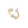 PAVOI 14K Yellow Gold Plated Cubic Zirconia Triple Bypass Statement