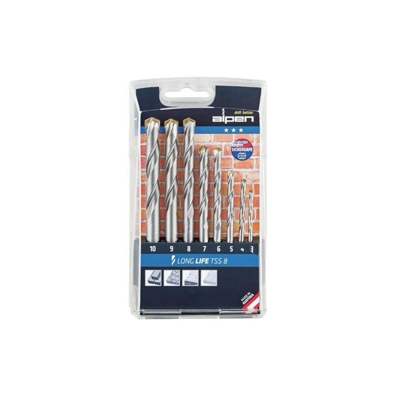 Alpine Carbide Masonry Drill Bit High quality long life, DIN