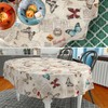 Fabric Tablecloth Washable Table Linen Tablecloth Cotton Polyester Butterflies Oval