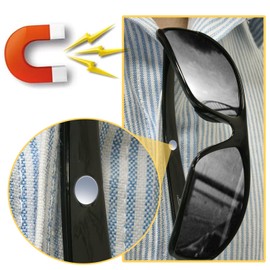 Myiaur Polarized Sunglasses with Built-in Magnetic Clip, UV400 Sun Glasses Men Women, Strong Magnet Arms for Cycling Fishing