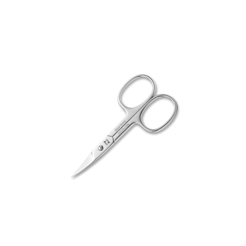 Tijeras Curvas Microdentadas de Acero Inoxidable para Uñas