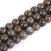 (12mm/Gray) - GEM-inside Labradorite Gemstone Loose Beads Natural 12mm Round