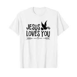 Jesus Saves Light of The World Faith Prayer Circle T-Shirt