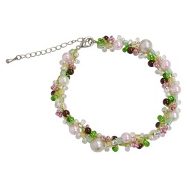 TOHO Beads Kit, TOHO Lab. Series, DEMI Bead Making Accessories, Bead Crochet Braid, Flower Bracelet, TL-D-2