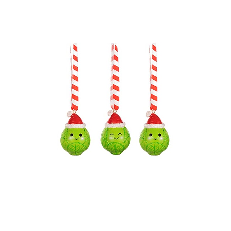 Sass & Belle Brussels Sprout Hanging Decorations - Set of