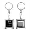 moonwood 7pcs Metal Photo Keychain Cover Photo Frame Locket Pendant