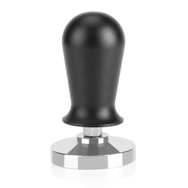 BestYiJo Prensador de Espresso de Acero Inoxidable de 58mm/51mm Tamper de Café Base Plana Herramienta de Prensa de Granos de Café para oficina, cafetería (51 mm, Negro)