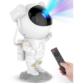 Mooyran Astronaut Galaxy Star Projector Night Light - Astronaut Space Projector LED Lamp with Timer and Remote, Starry Nebula Ceiling Projection, Aesthetic Room Decor for Gaming Room, Home Theater
