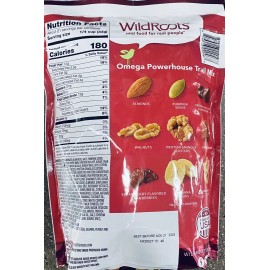 WildRoots Omega Powerhouse Trail Mix 24 oz RESEALABLE Bag NON GMO
