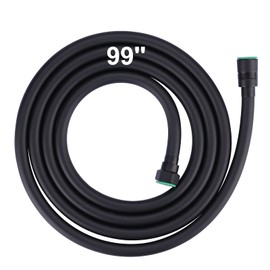 Aleasha 99 Inches Shower Hose Extra Long Shower Hose Attachment for Shower Head Extension PVC Bathroom Bathing Shower Hose Replacement with Brass Insert and Nut