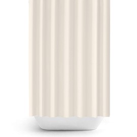 Tropik Home Light Cream Fabric Shower Curtain In 5 Different Bespoke Sizes, Extra Long, Extra Wide 240cm Wide x 200cm Long