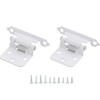 Silverline SH5001-WT Self Close Flush Hinge 1.2mm Thick Cabinet Hardware
