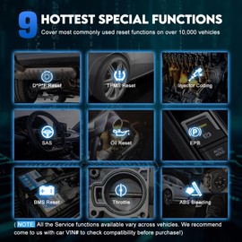 Code Reader for Cars and Trucks, XTOOL InPlus IP508 Engine ABS SRS Transmission Car Diagnostic Tool with Oil Reset, EPB, SAS, BMS, Throttle, Check Engine Code Reader, Android 10.0