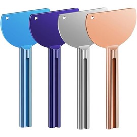 Metal Tube Presser Tube Roller Tube Wringer Key Dispenser Roller,4Pcs Metal TubePresserTube Roller Tube Wringer Keys Dispenser Roller,Metal Toothpaste SqueezerTube Squeezer Key Roller Tube Squeezer