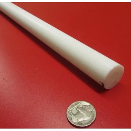 Unbranded Teflon PTFE Virgin White Rods 3/4" - .750" Diameter x 24" Long,  Extruded