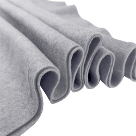 Jtnohx Soft Felt Fabric, 90x90cm Felt Sheets, 1.4mm Craft Fabric by Metre for Art & Craft Project (Grey)