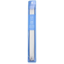 5Pcs 3.5mm Double Pointed Stainless Steel Knitting Needles Set, Long Knitting Needles Sweater Crochet DIY Accessories for Arts, Crafts and Sewing