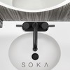 SOKA Centerset Bathroom Faucet 2 Handles 4 Inch Commercial Hand