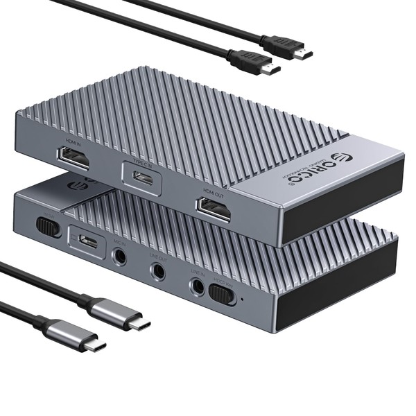 ORICO 4K @ 60Hz HDMI Capture Board, Pass-Through Function, HDR,