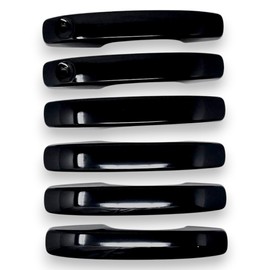 Snap On Chrome Delete Car Door Handle Cover Trim Accessories Compatible with Ford Ranger XL, XLT, Lariat, Raptor, 2024-2025 |No Tools Needed - Easy Installation|