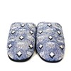 MCM Unisex Visetos Logo Canvas Room Slippers Vintage Blue S/M