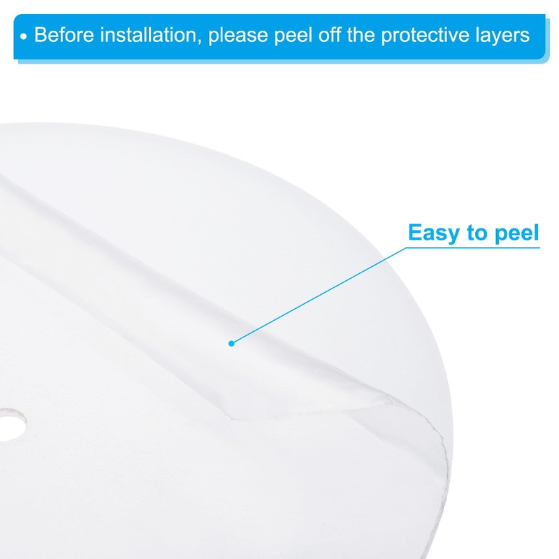 PATIKIL Lampshade Diffuser, 7.5" Diameter with 3/8" Center Hole Round