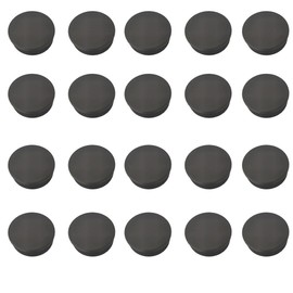 20PCS Round Plastic End Caps 50mm Black Insert Plugs Anti-Slip Plastic Round Tube Plug for Pipe Tables Chairs Desks Beds