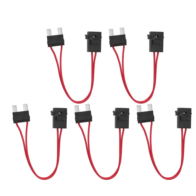 5Pcs Car Fuse Holder Connector Mini Heavy Duty Wire Extension