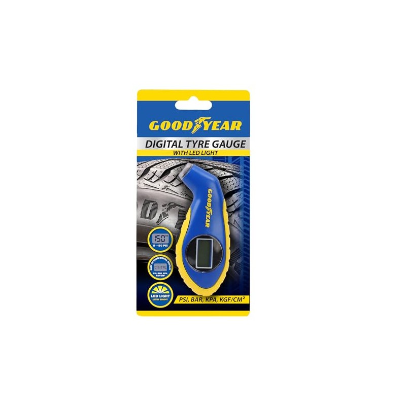 Goodyear Digital Tyre Pressure Gauge with LCD Display | Precise