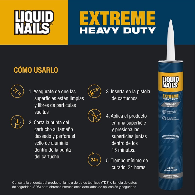 Liquid Nails - 414607 LN-907 Extreme Heavy Duty Construction Adhesive