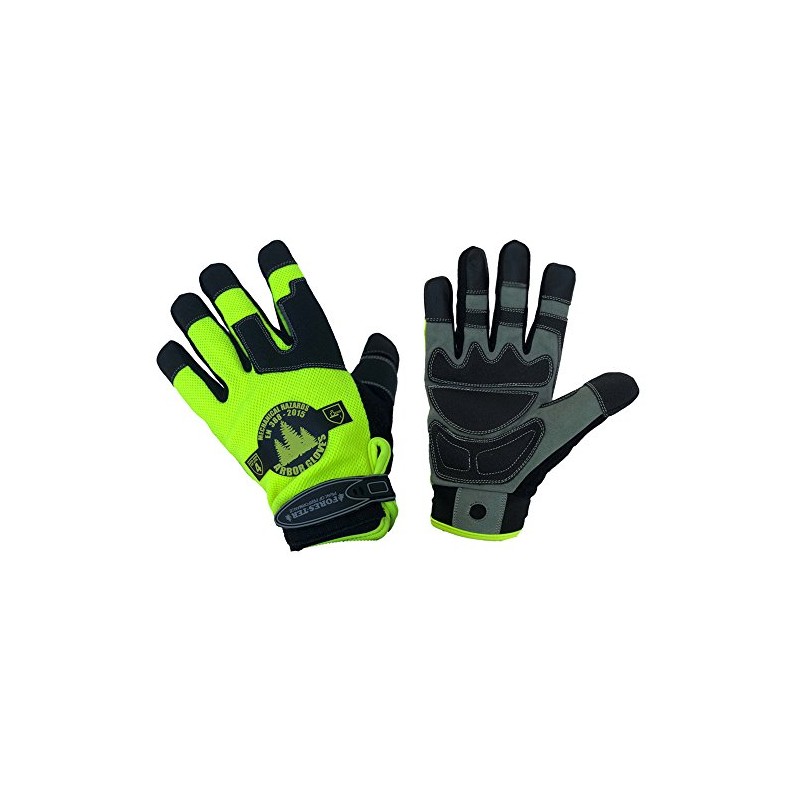 FORESTER Hi‑Vis Arborist Rope/Climbing Glove (Small)