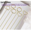30 pcs Metal Place Card Holders, Round Heart Table Number