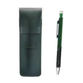 SASMG-SI2067SP-G Grain Leather Pencil Case Moss Green Metal Color Mechanical Pencil